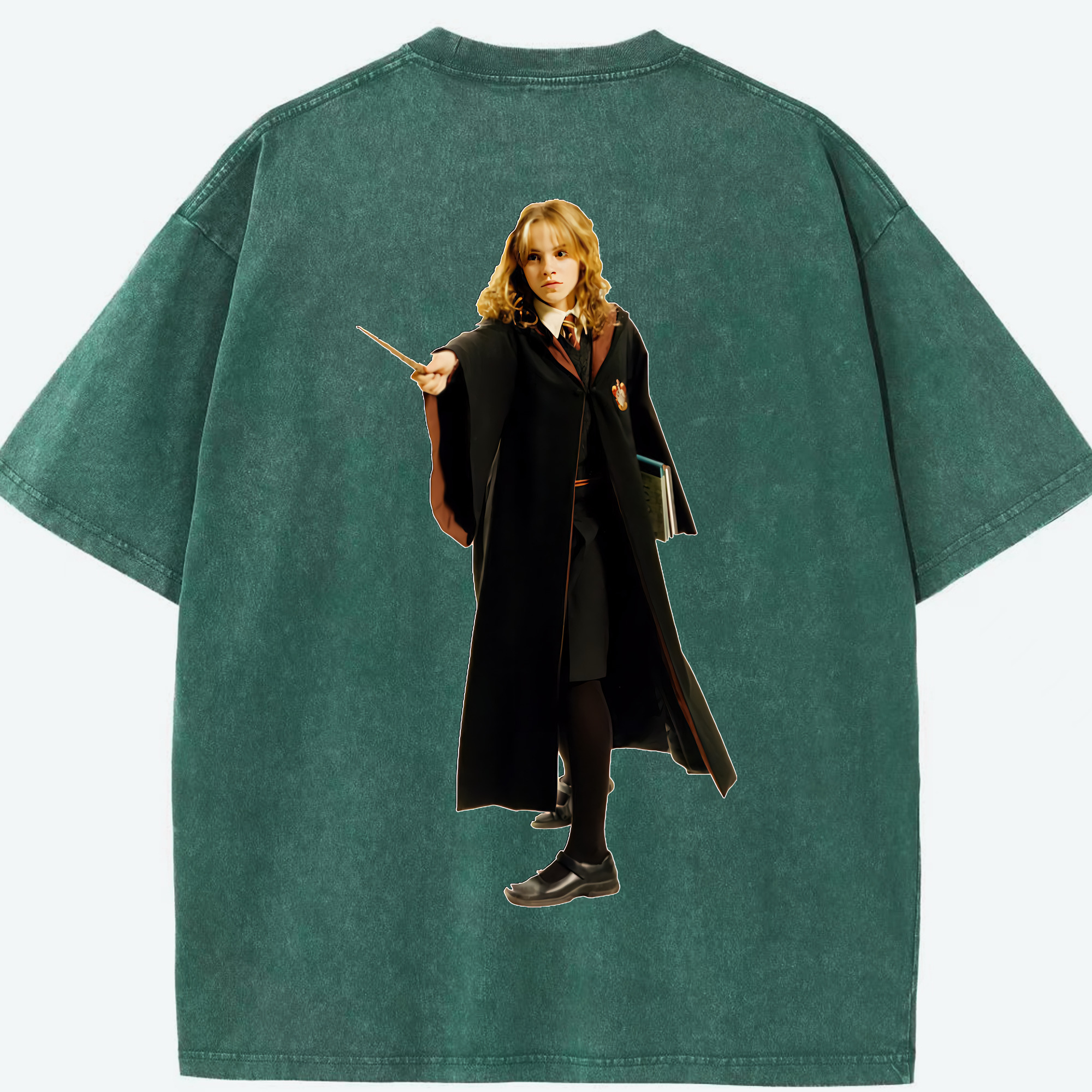（画像用） Harry Potter ハリー・ポッターシリーズ 綿100% ヴィンテージ風 半袖Tシャツ（背面プリント）